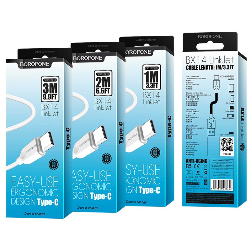 BoroFone BX14 Cable USB to USB-C LinkJet